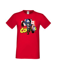 Мъжка Тениска Марвел Комикси Avengers, Iron Man, Captain America, Hulk, Spiderman, Black Widow, Thor, Doctor Strange, Thanos, Ma