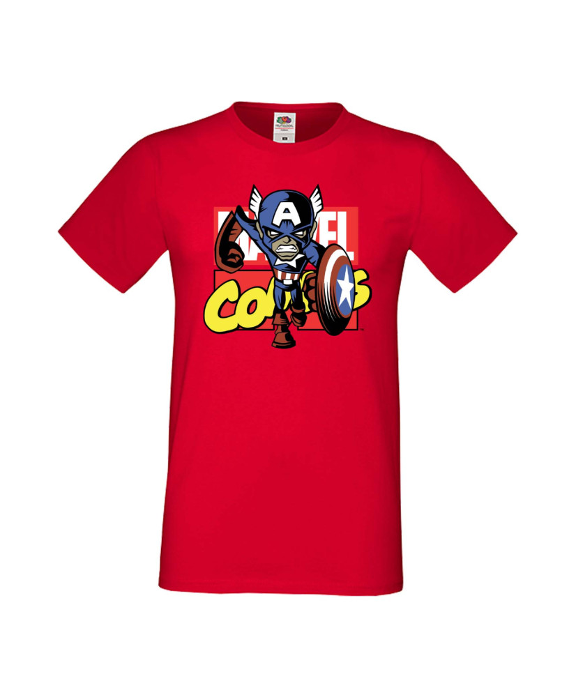 Мъжка Тениска Марвел Комикси Avengers, Iron Man, Captain America, Hulk, Spiderman, Black Widow, Thor, Doctor Strange, Thanos, Ma