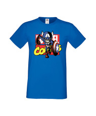 Мъжка Тениска Марвел Комикси Avengers, Iron Man, Captain America, Hulk, Spiderman, Black Widow, Thor, Doctor Strange, Thanos, Ma