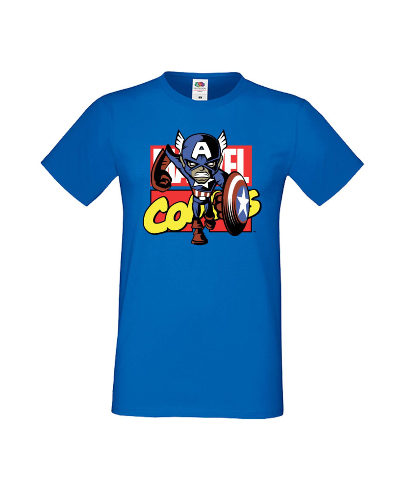 Мъжка Тениска Марвел Комикси Avengers, Iron Man, Captain America, Hulk, Spiderman, Black Widow, Thor, Doctor Strange, Thanos, Ma