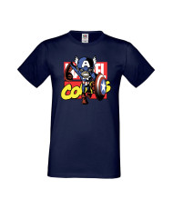 Мъжка Тениска Марвел Комикси Avengers, Iron Man, Captain America, Hulk, Spiderman, Black Widow, Thor, Doctor Strange, Thanos, Ma