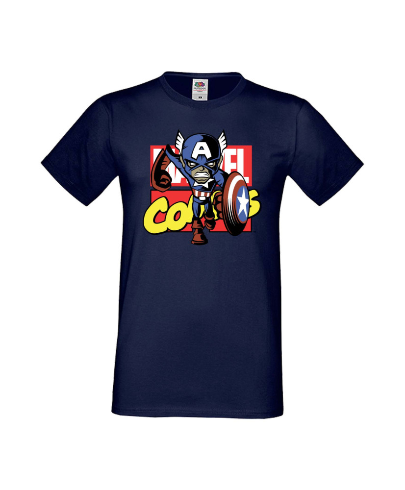 Мъжка Тениска Марвел Комикси Avengers, Iron Man, Captain America, Hulk, Spiderman, Black Widow, Thor, Doctor Strange, Thanos, Ma