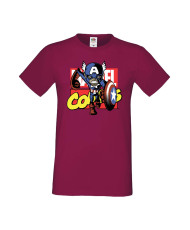 Мъжка Тениска Марвел Комикси Avengers, Iron Man, Captain America, Hulk, Spiderman, Black Widow, Thor, Doctor Strange, Thanos, Ma