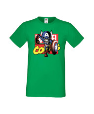 Мъжка Тениска Марвел Комикси Avengers, Iron Man, Captain America, Hulk, Spiderman, Black Widow, Thor, Doctor Strange, Thanos, Ma