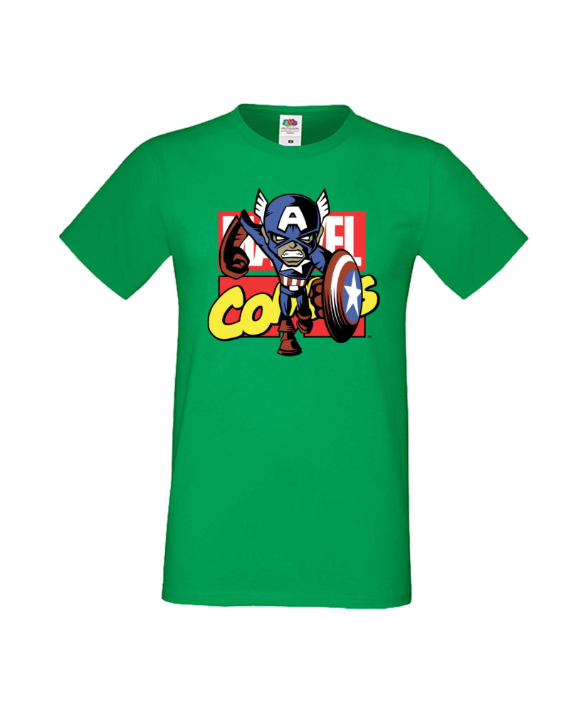 Мъжка Тениска Марвел Комикси Avengers, Iron Man, Captain America, Hulk, Spiderman, Black Widow, Thor, Doctor Strange, Thanos, Ma