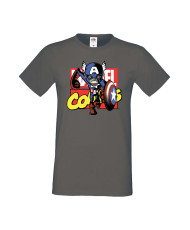 Мъжка Тениска Марвел Комикси Avengers, Iron Man, Captain America, Hulk, Spiderman, Black Widow, Thor, Doctor Strange, Thanos, Ma