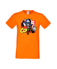 Мъжка Тениска Марвел Комикси Avengers, Iron Man, Captain America, Hulk, Spiderman, Black Widow, Thor, Doctor Strange, Thanos, Ma