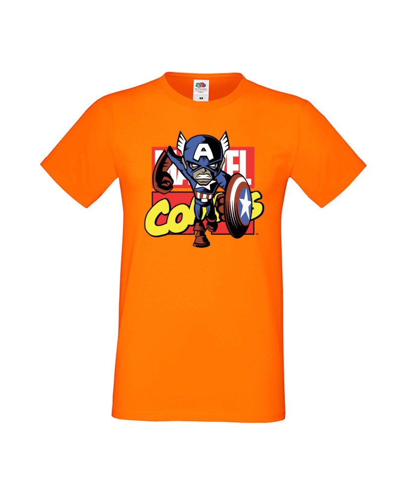 Мъжка Тениска Марвел Комикси Avengers, Iron Man, Captain America, Hulk, Spiderman, Black Widow, Thor, Doctor Strange, Thanos, Ma