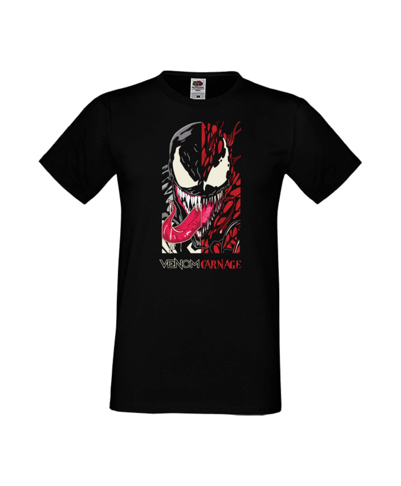 Мъжка Тениска Марвел Комикси Venom, Venom Carnage, Spiderman, Marvel, Comics Marvel, Carnage