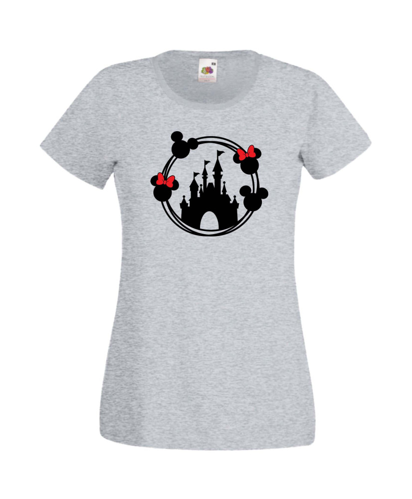 Дамска Тениска Mickey Mouse  Disney Castle 1