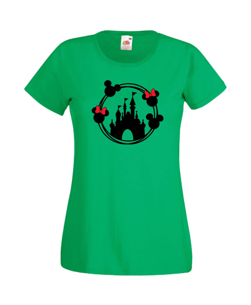 Дамска Тениска Mickey Mouse  Disney Castle 1