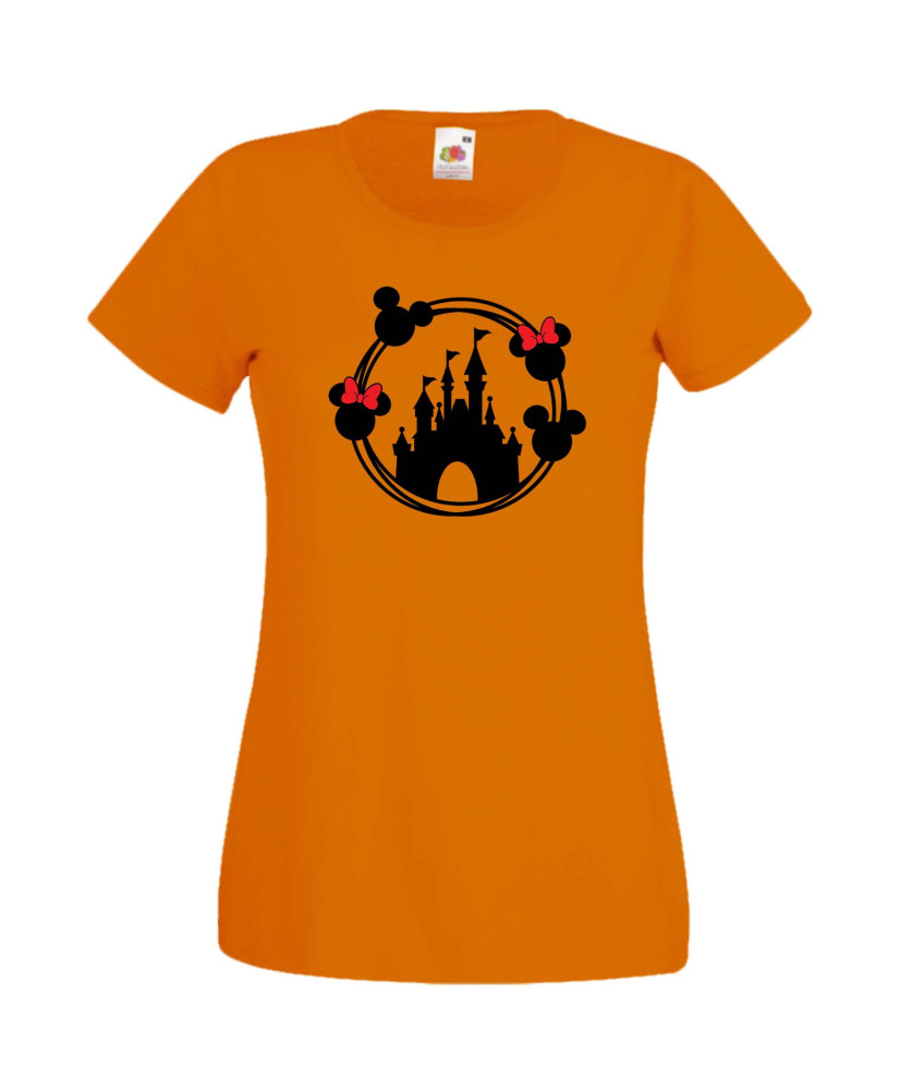 Дамска Тениска Mickey Mouse  Disney Castle 1