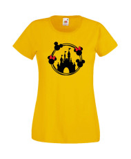 Дамска Тениска Mickey Mouse  Disney Castle 1