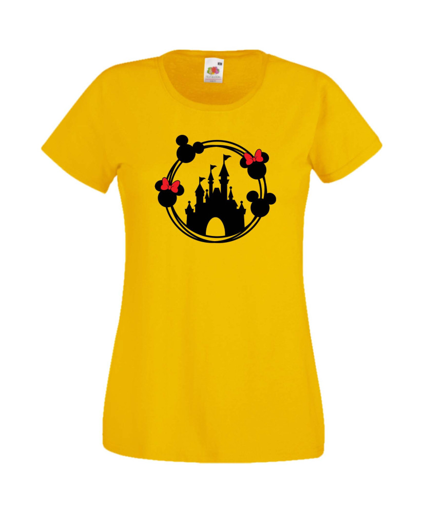 Дамска Тениска Mickey Mouse  Disney Castle 1