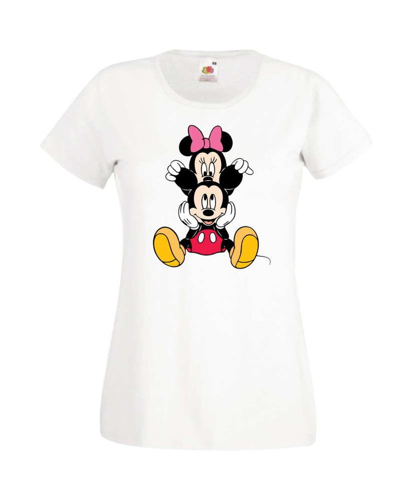 Дамска Тениска Mickey Mouse  Mickey & Minnie 3