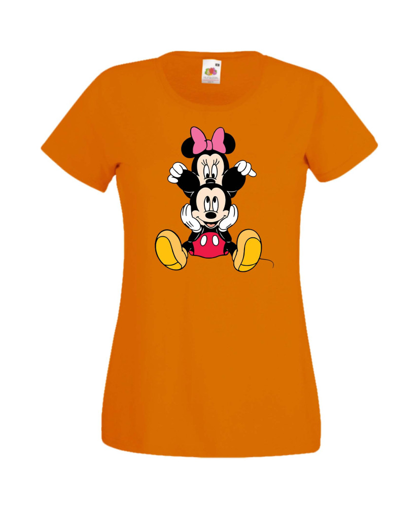 Дамска Тениска Mickey Mouse  Mickey & Minnie 3