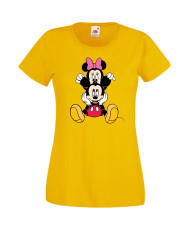 Дамска Тениска Mickey Mouse  Mickey & Minnie 3