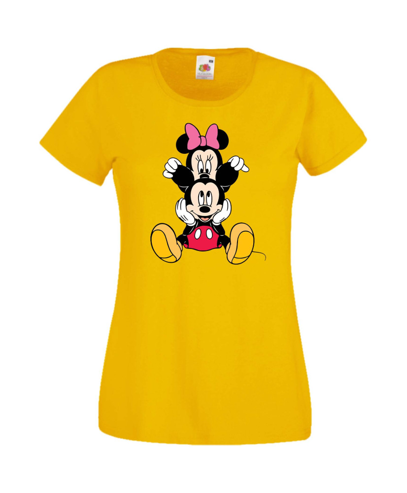 Дамска Тениска Mickey Mouse  Mickey & Minnie 3