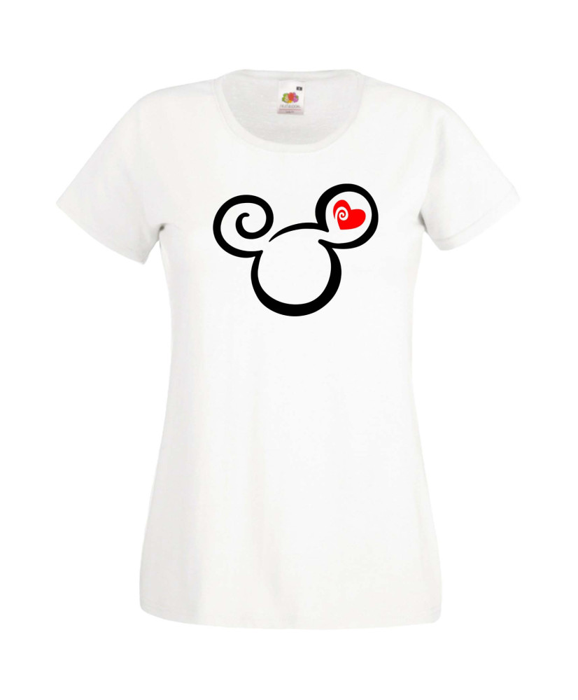 Дамска Тениска Mickey Mouse  Mickey Head Love