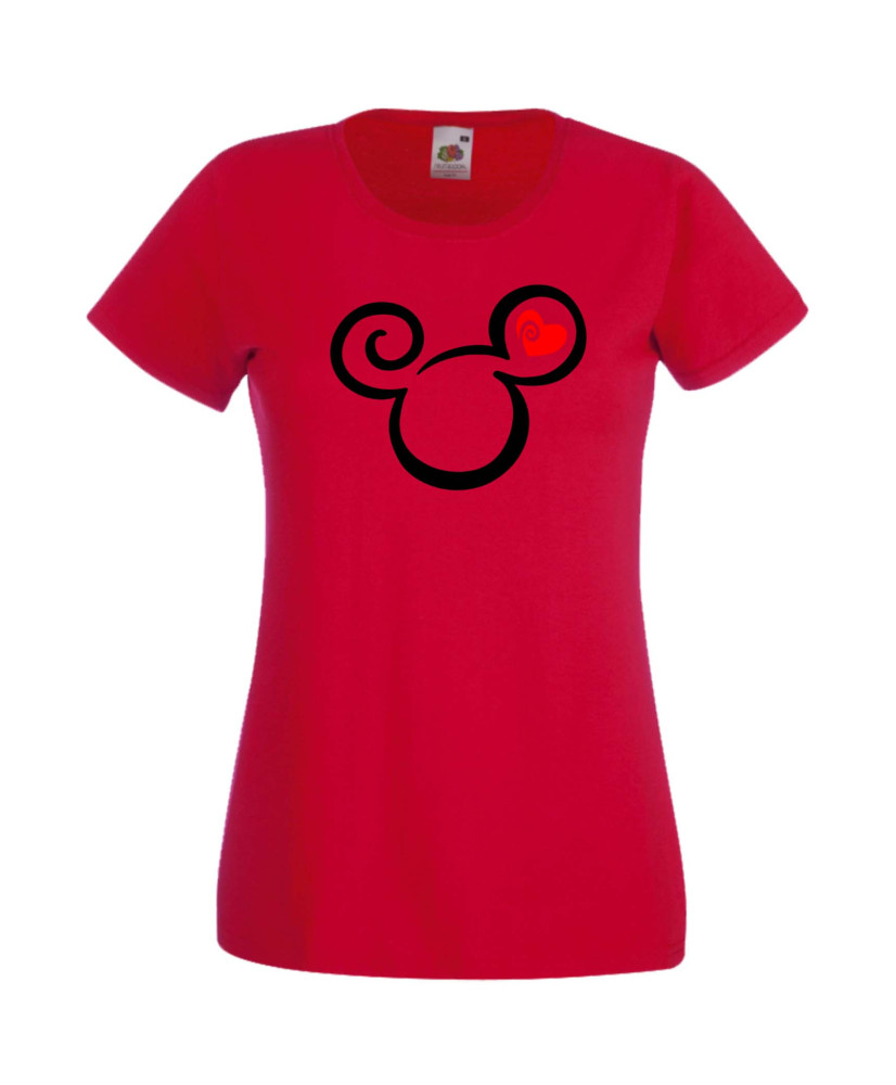 Дамска Тениска Mickey Mouse  Mickey Head Love