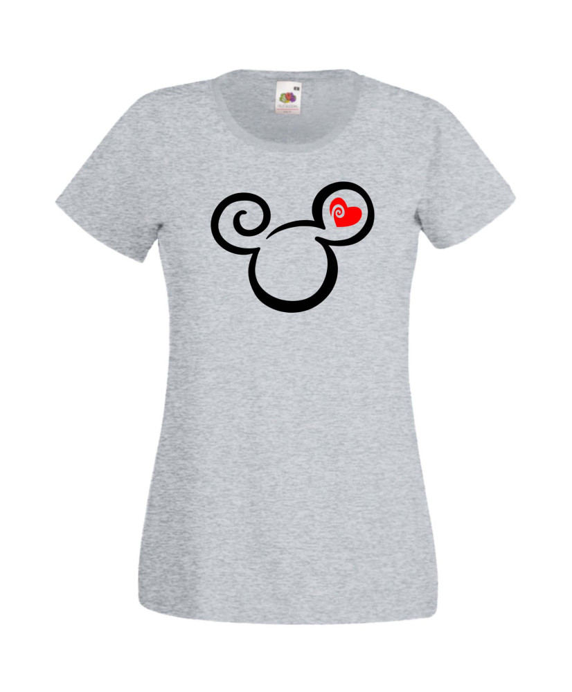 Дамска Тениска Mickey Mouse  Mickey Head Love