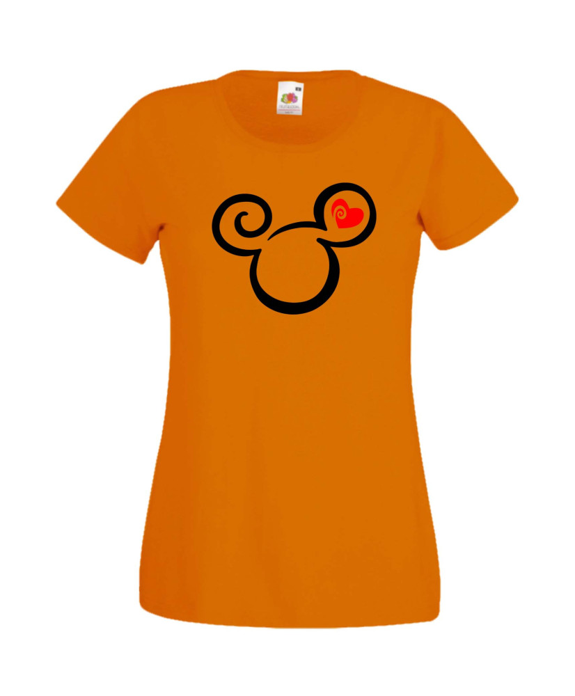Дамска Тениска Mickey Mouse  Mickey Head Love