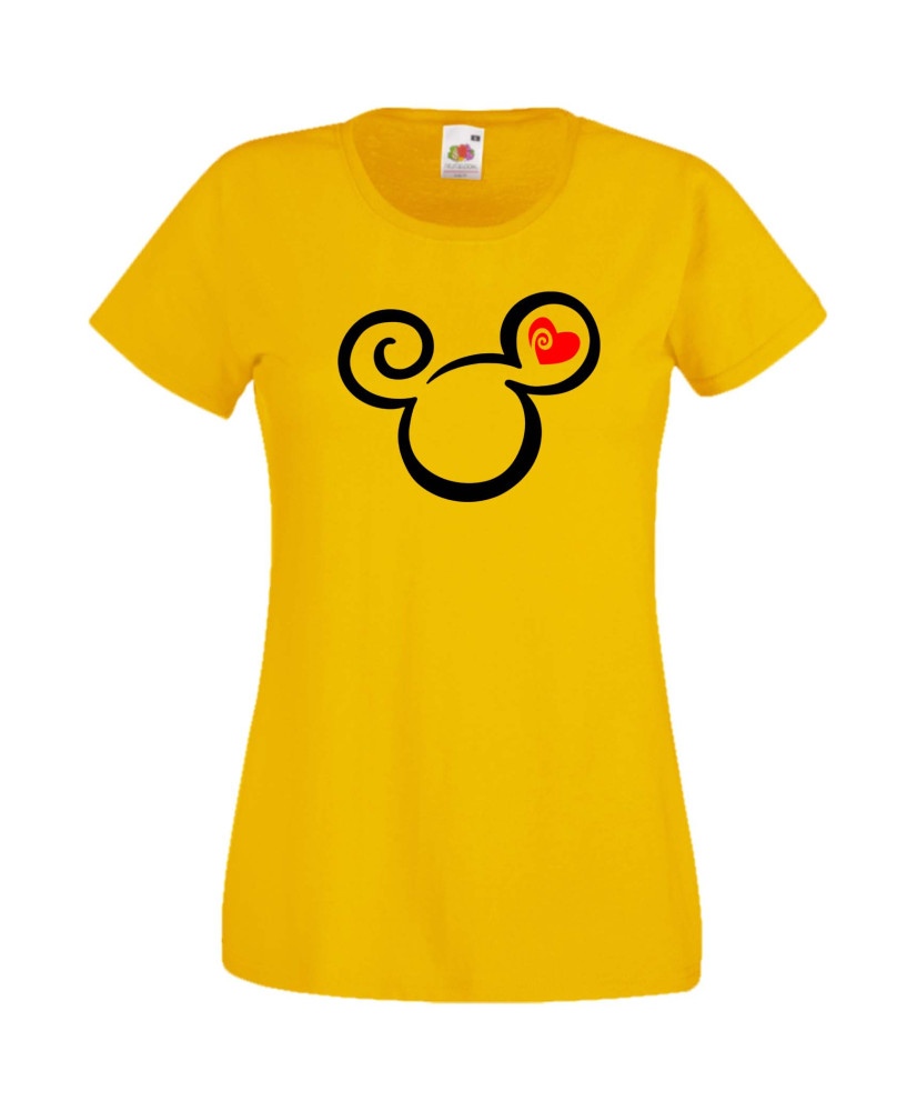 Дамска Тениска Mickey Mouse  Mickey Head Love