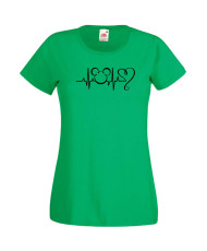 Дамска Тениска Mickey Mouse  Mickey Love Heartbeat 2