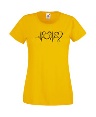 Дамска Тениска Mickey Mouse  Mickey Love Heartbeat 2