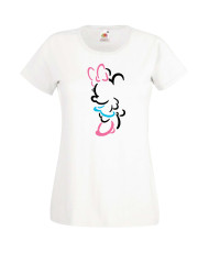 Дамска Тениска Mickey Mouse  Minnie Contour