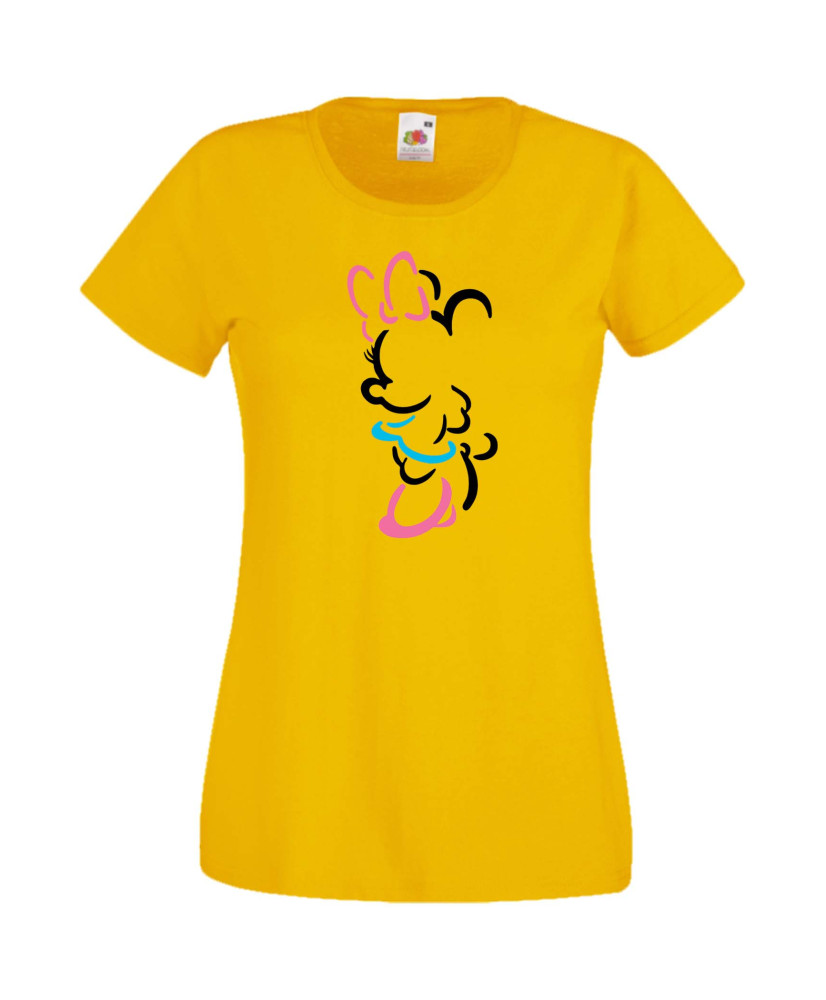 Дамска Тениска Mickey Mouse  Minnie Contour