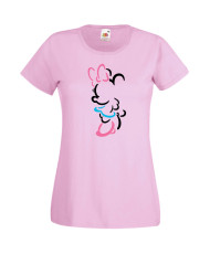 Дамска Тениска Mickey Mouse  Minnie Contour