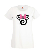 Дамска Тениска Mickey Mouse  Minnie Head 1