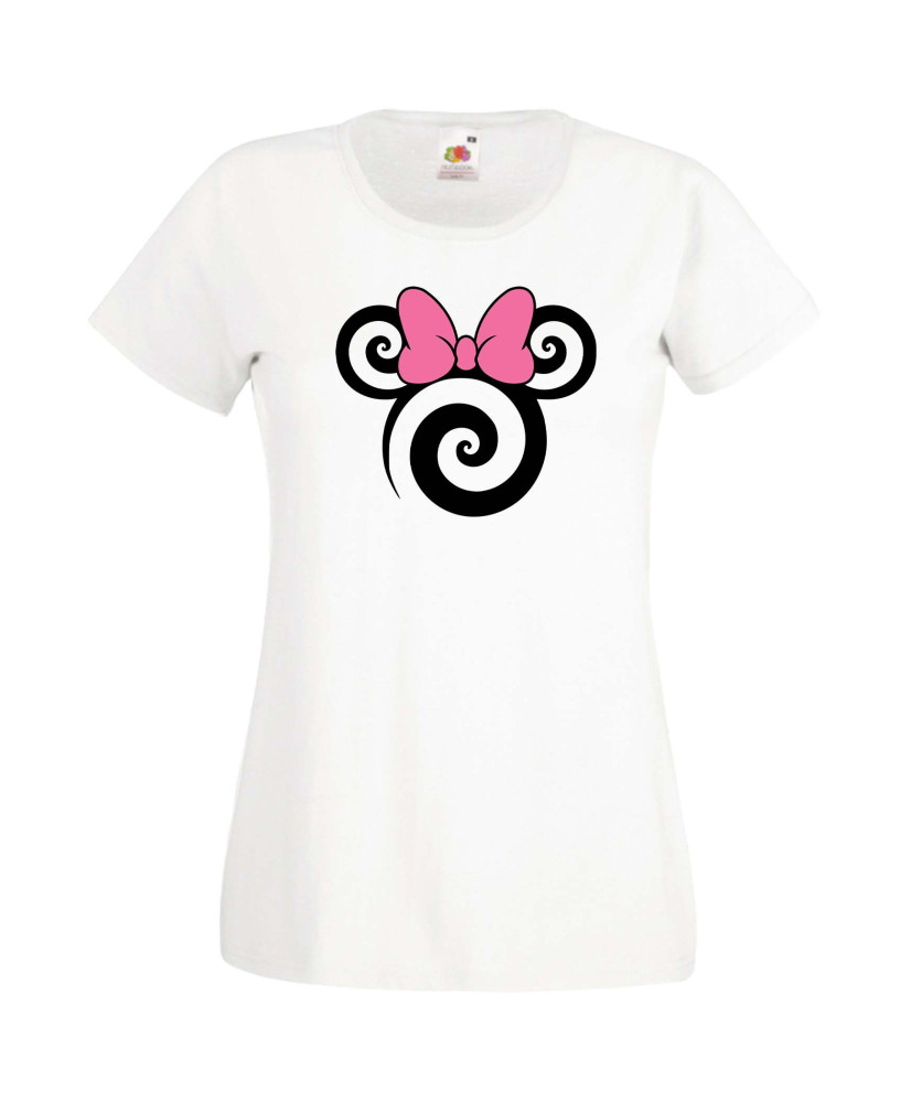 Дамска Тениска Mickey Mouse  Minnie Head 1