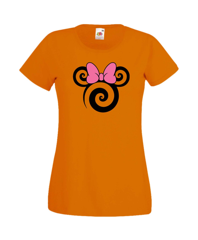 Дамска Тениска Mickey Mouse  Minnie Head 1
