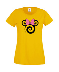 Дамска Тениска Mickey Mouse  Minnie Head 1