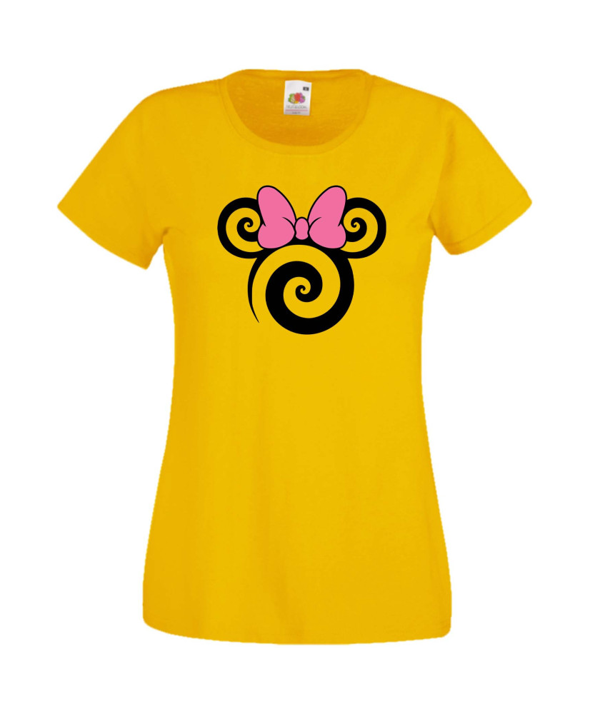 Дамска Тениска Mickey Mouse  Minnie Head 1