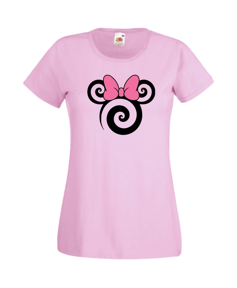 Дамска Тениска Mickey Mouse  Minnie Head 1