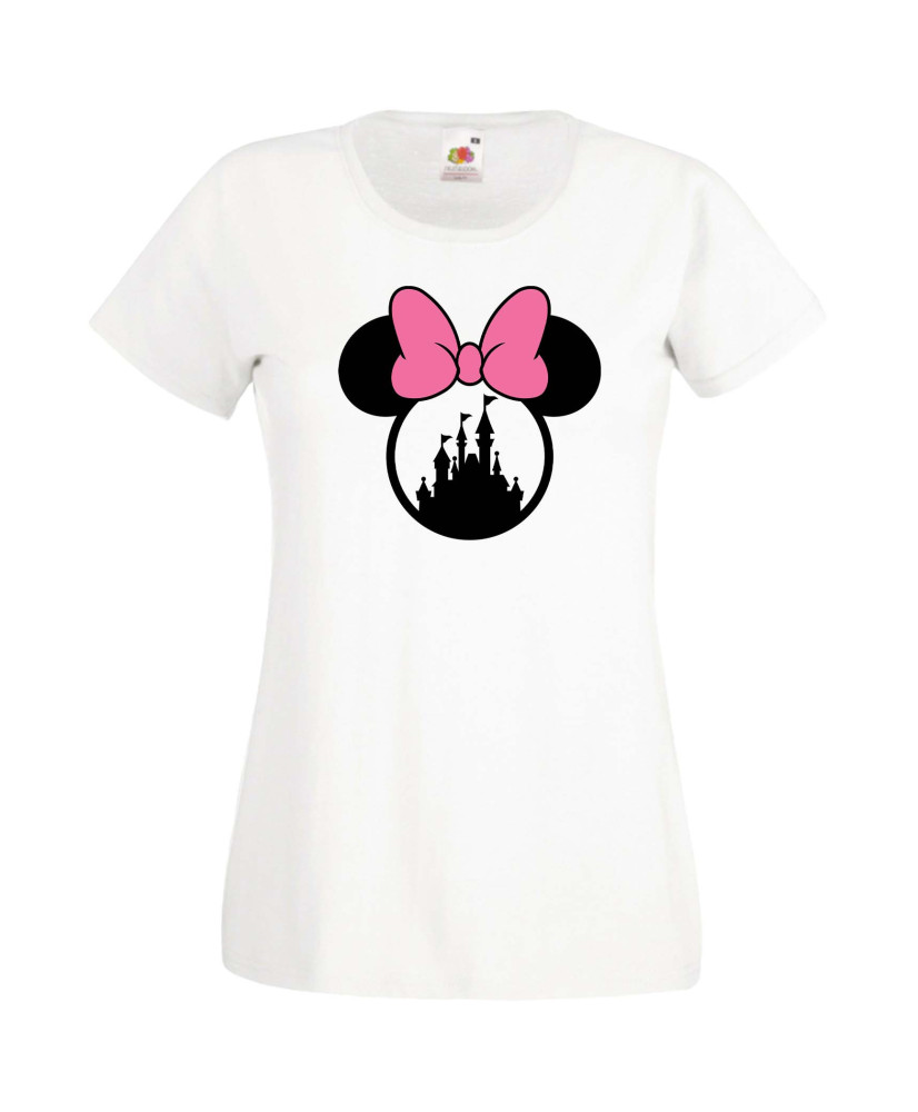 Дамска Тениска Mickey Mouse  Minnie Head 3