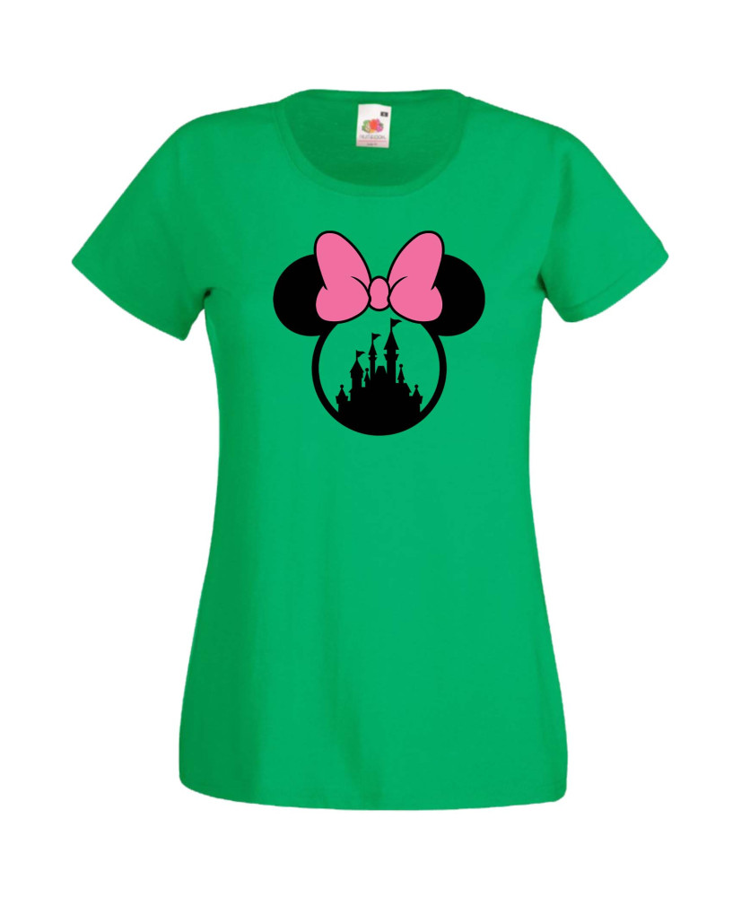 Дамска Тениска Mickey Mouse  Minnie Head 3