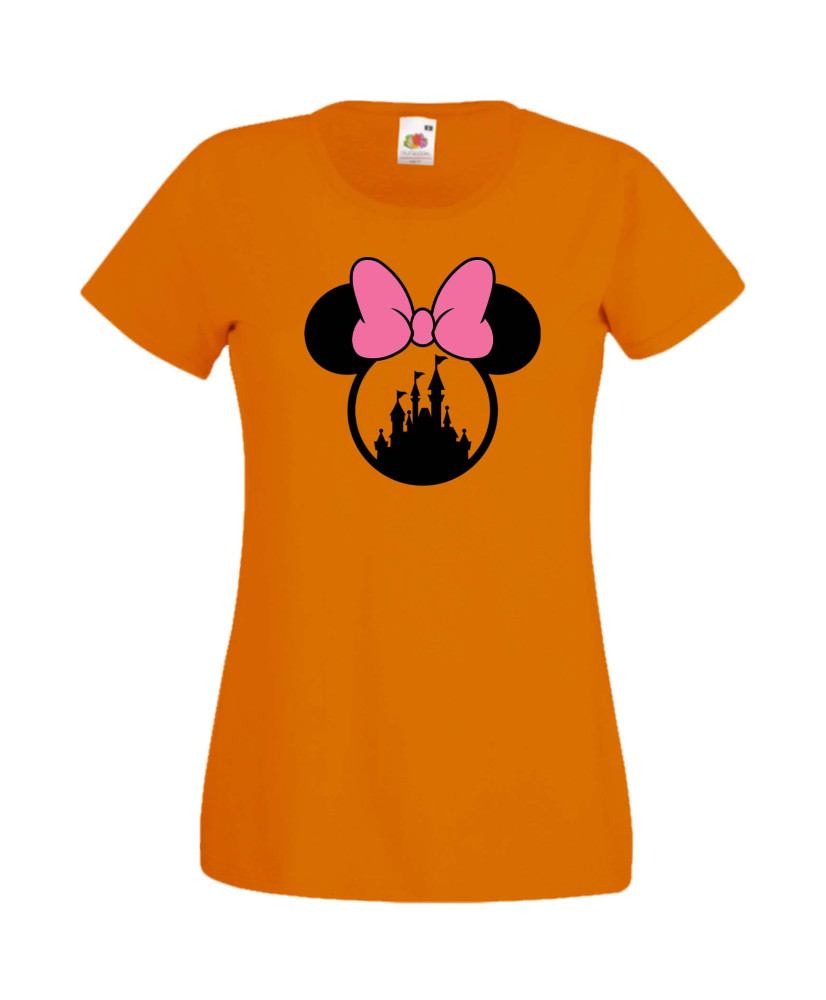 Дамска Тениска Mickey Mouse  Minnie Head 3