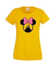 Дамска Тениска Mickey Mouse  Minnie Head 3