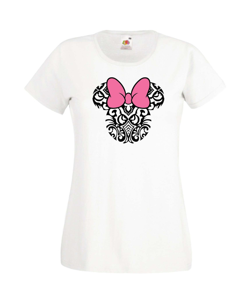 Дамска Тениска Mickey Mouse  Minnie Head 4