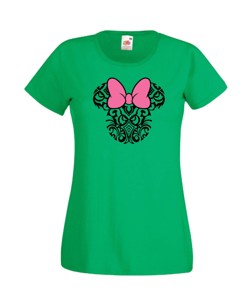 Дамска Тениска Mickey Mouse  Minnie Head 4