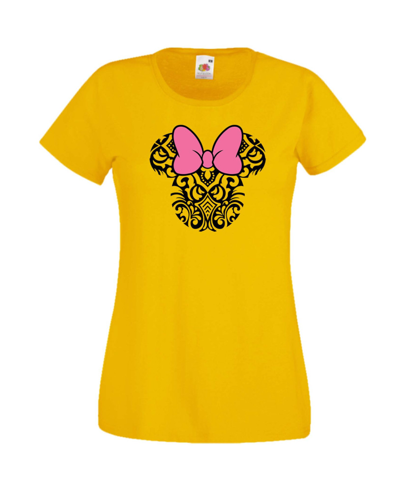 Дамска Тениска Mickey Mouse  Minnie Head 4