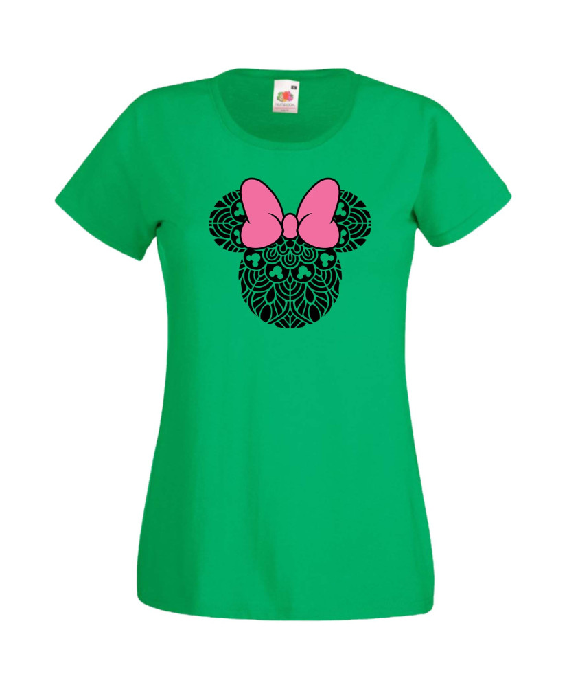 Дамска Тениска Mickey Mouse  Minnie Head 5