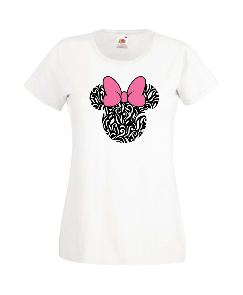 Дамска Тениска Mickey Mouse  Minnie Head 6