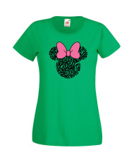 Дамска Тениска Mickey Mouse  Minnie Head 6