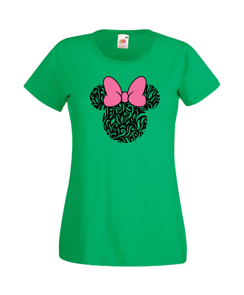 Дамска Тениска Mickey Mouse  Minnie Head 6