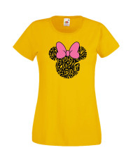 Дамска Тениска Mickey Mouse  Minnie Head 6